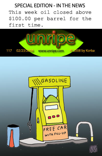 cartoon 117, high oil prices